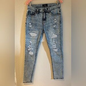 NWOT Ed Hardy screaming tiger slim distressed mens jeans 30x31